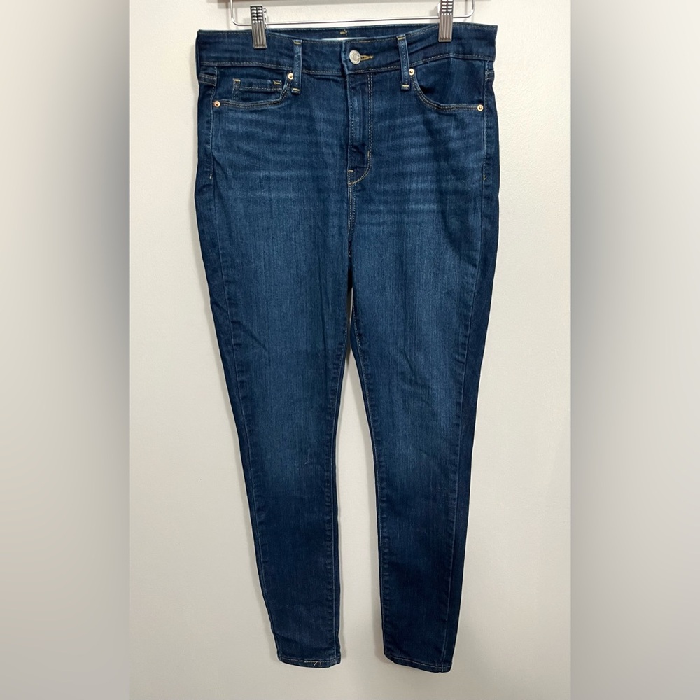 Levis Signature High Rise Skinny Jeans Medium Blue Wash Stretch Denim Size 8M